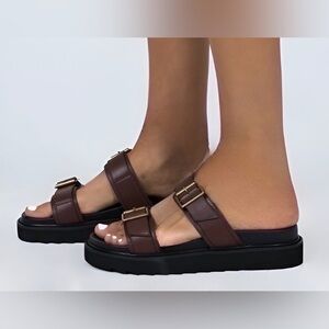 NEW Princess Polly Ma Belle Sandals - Chocolate - Women's Size 7